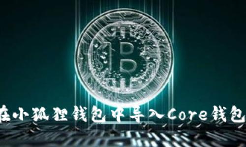 如何在小狐狸钱包中导入Core钱包地址？