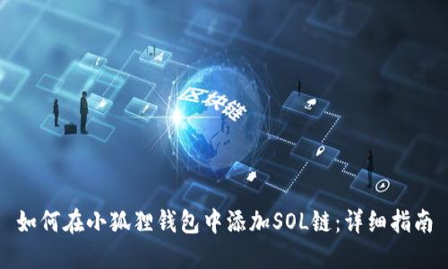 如何在小狐狸钱包中添加SOL链：详细指南