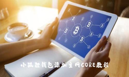小狐狸钱包添加主网CORE教程